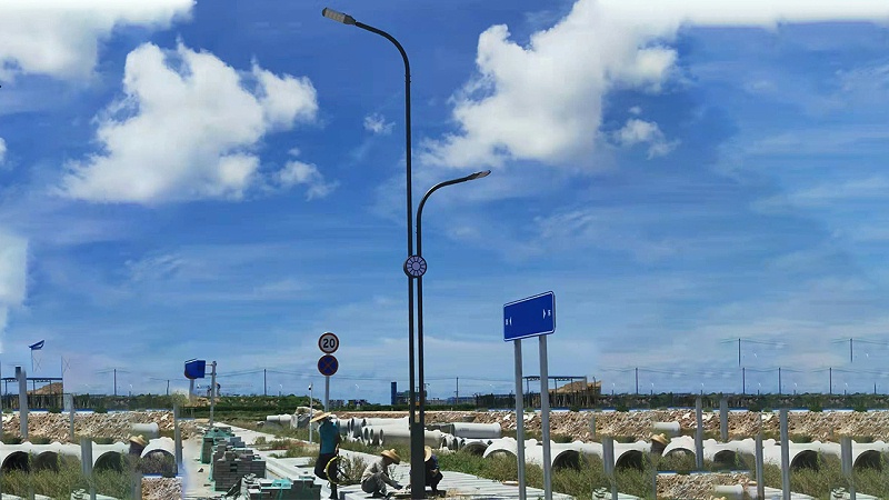 海口高低臂LED路燈安裝